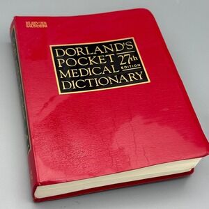 Dorland's Pocket Medical Dictionary 27th Edition Elsevier Saunders Red Reference